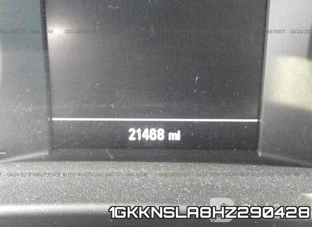 1GKKNSLA8HZ290428 фото 8