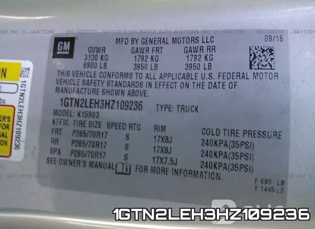 1GTN2LEH3HZ109236 фото 10
