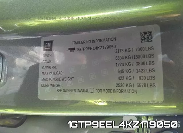 1GTP9EEL4KZ179050 фото 10