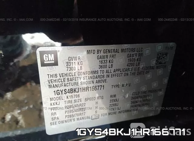 1GYS4BKJ1HR166771 фото 10