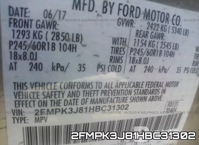2FMPK3J81HBC31302 фото 10