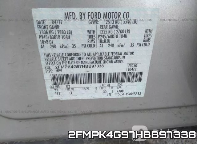 2FMPK4G97HBB97338 фото 10