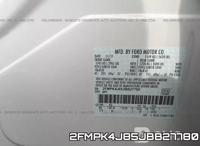 2FMPK4J85JBB27780 фото 10