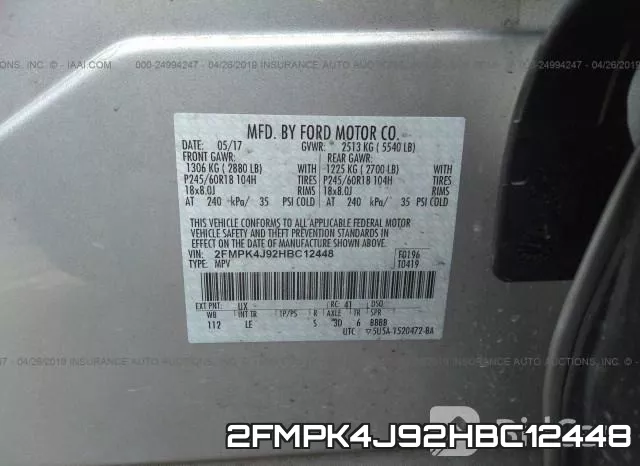 2FMPK4J92HBC12448 фото 10