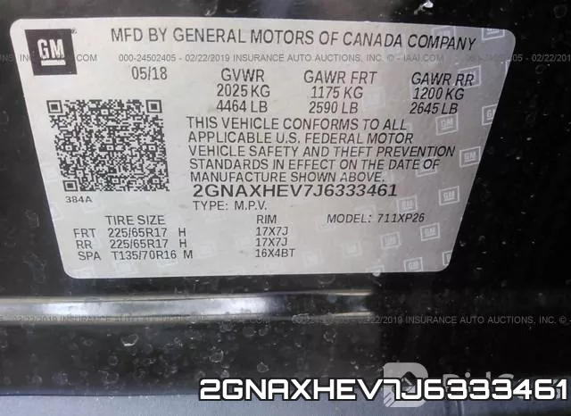 2GNAXHEV7J6333461 фото 10