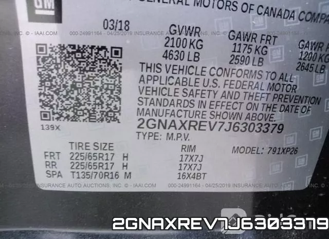 2GNAXREV7J6303379 фото 10