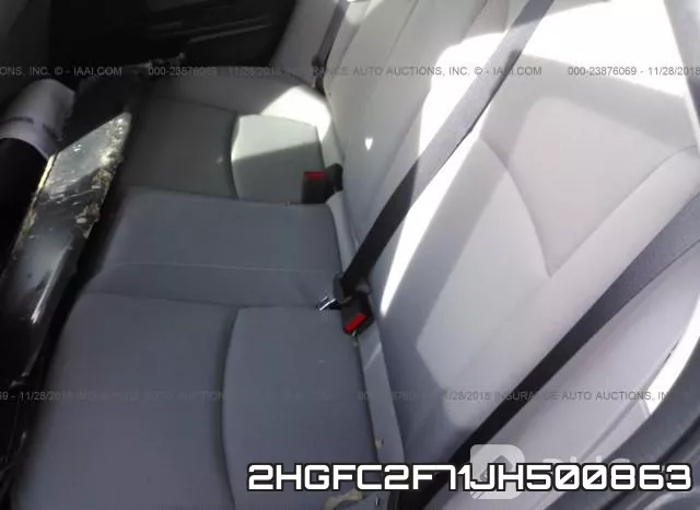 2HGFC2F71JH500863 фото 9