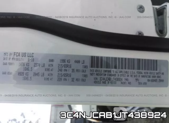 3C4NJCAB1JT438924 фото 10