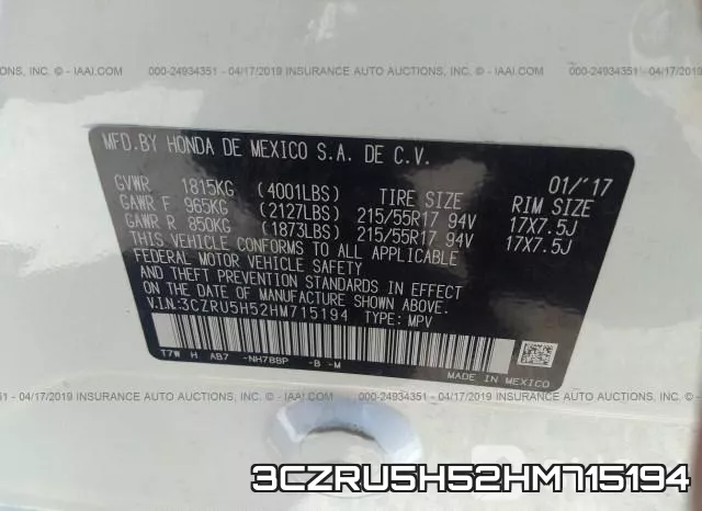 3CZRU5H52HM715194 фото 10