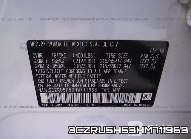 3CZRU5H53HM711963 фото 10