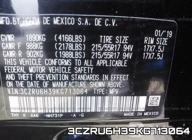 3CZRU6H39KG713064 фото 10