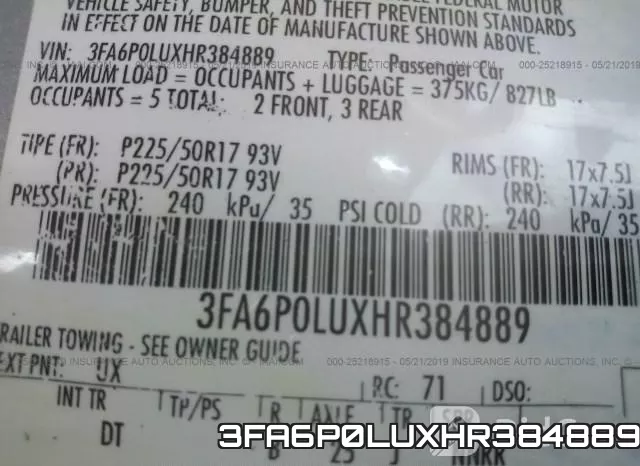 3FA6P0LUXHR384889 фото 10