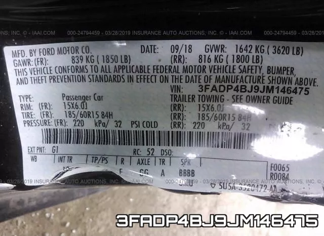 3FADP4BJ9JM146475 фото 10
