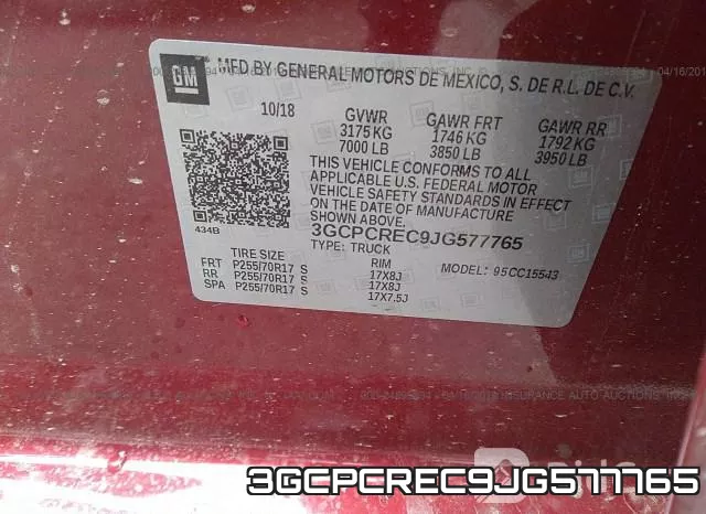 3GCPCREC9JG577765 фото 9