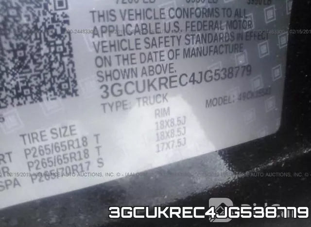 3GCUKREC4JG538779 фото 10