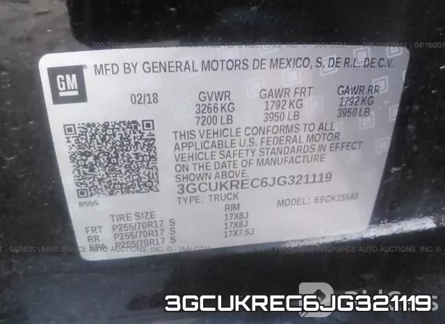 3GCUKREC6JG321119 фото 10