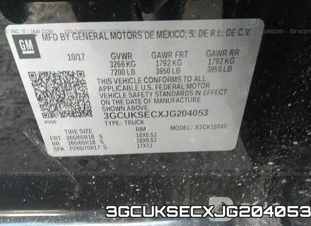 3GCUKSECXJG204053 фото 10