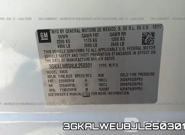 3GKALWEU8JL250301 фото 10