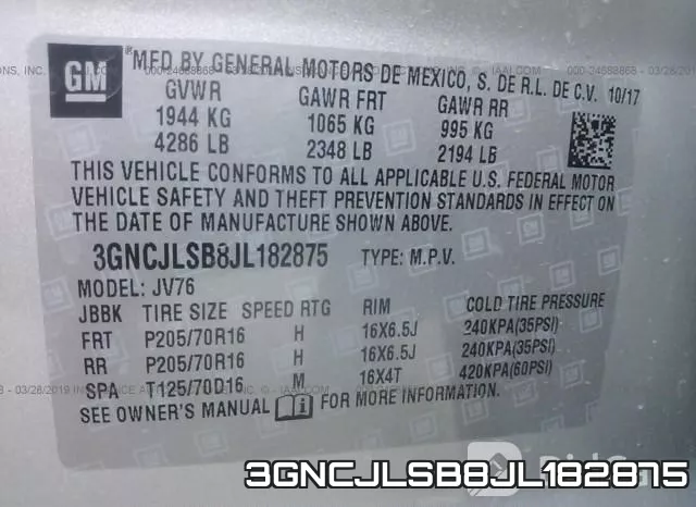 3GNCJLSB8JL182875 фото 10