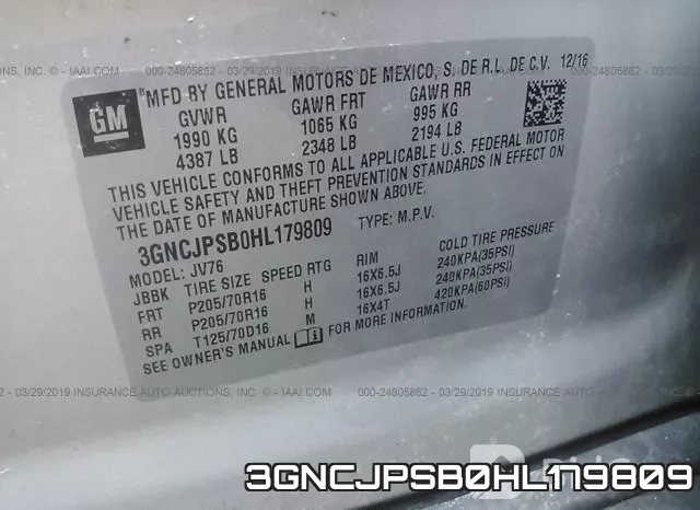 3GNCJPSB0HL179809 фото 10