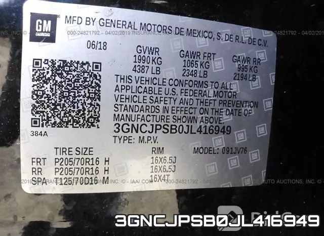 3GNCJPSB0JL416949 фото 10