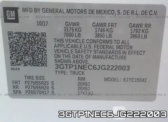 3GTP1NEC6JG222003 фото 10