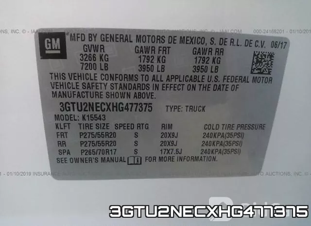 3GTU2NECXHG477375 фото 10
