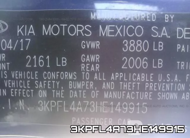 3KPFL4A73HE149915 фото 10