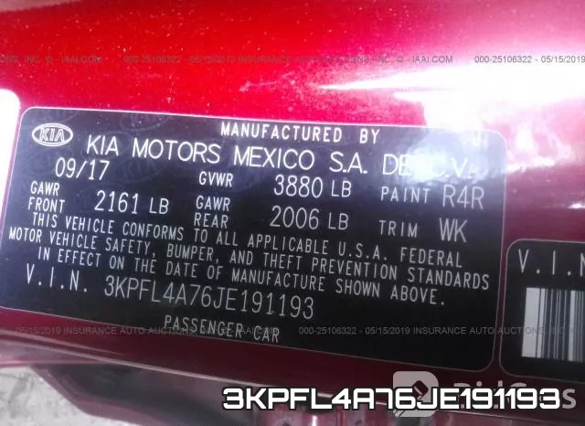 3KPFL4A76JE191193 фото 9