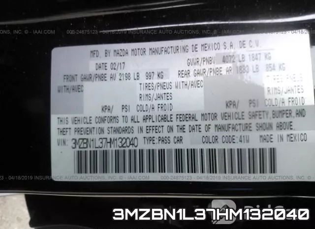 3MZBN1L37HM132040 фото 10