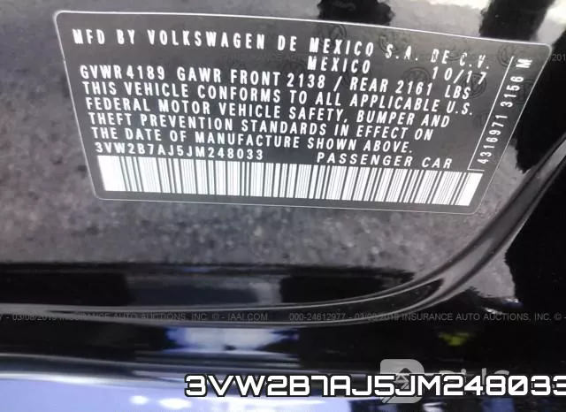 3VW2B7AJ5JM248033 фото 10