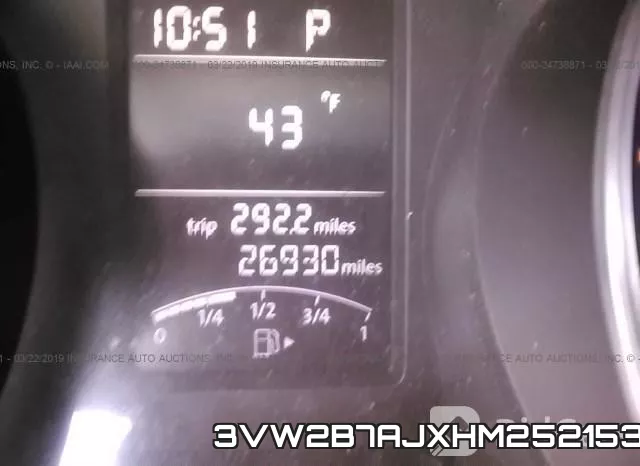 3VW2B7AJXHM252153 фото 8