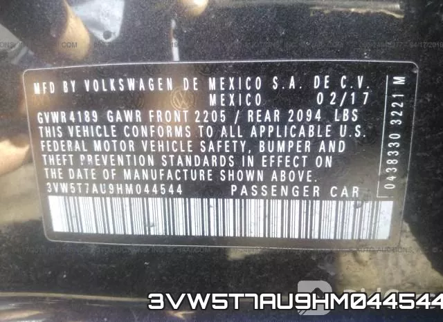 3VW5T7AU9HM044544 фото 10