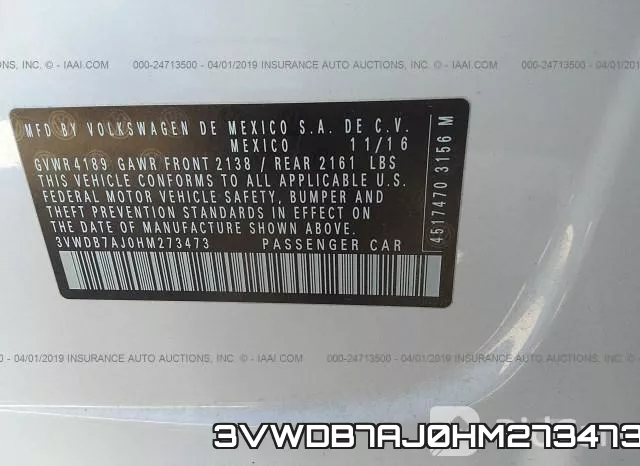 3VWDB7AJ0HM273473 фото 10