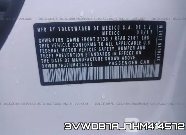 3VWDB7AJ7HM414572 фото 10