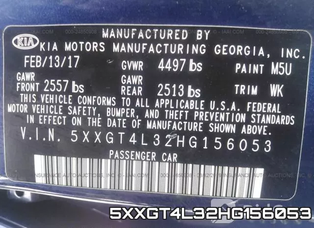 5XXGT4L32HG156053 фото 10