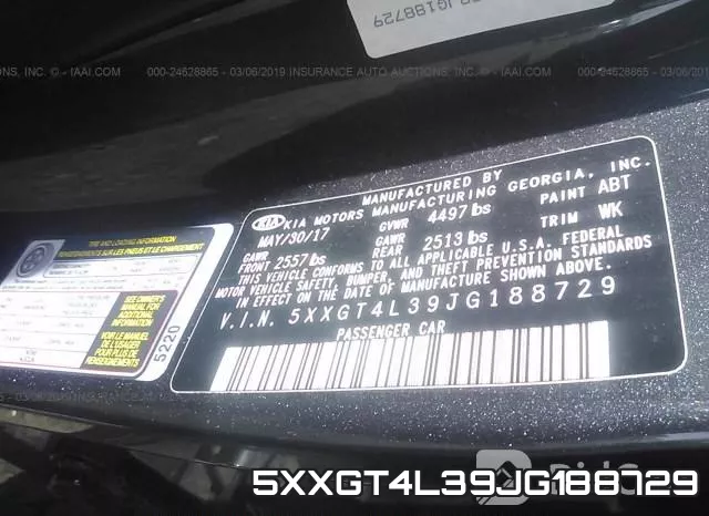 5XXGT4L39JG188729 фото 10