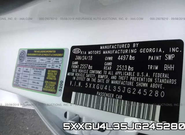 5XXGU4L35JG245280 фото 10