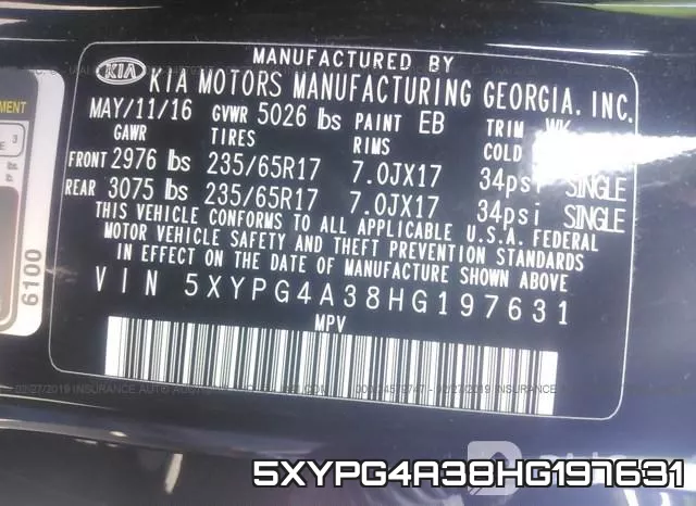 5XYPG4A38HG197631 фото 10