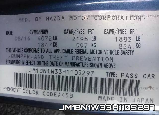 JM1BN1W33H1105297 фото 10