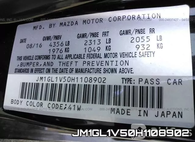 JM1GL1V50H1108902 фото 10