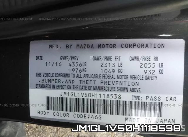 JM1GL1V50H1118538 фото 10