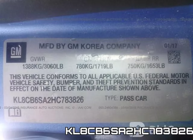KL8CB6SA2HC783826 фото 9