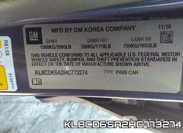 KL8CD6SA2HC773274 фото 10