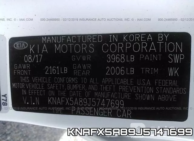 KNAFX5A89J5747699 фото 10