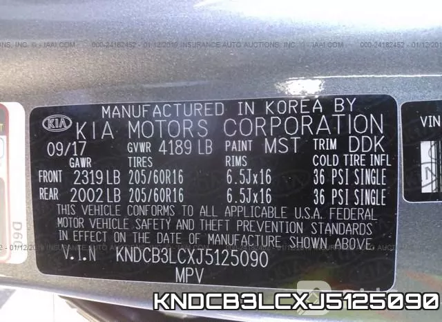 KNDCB3LCXJ5125090 фото 10