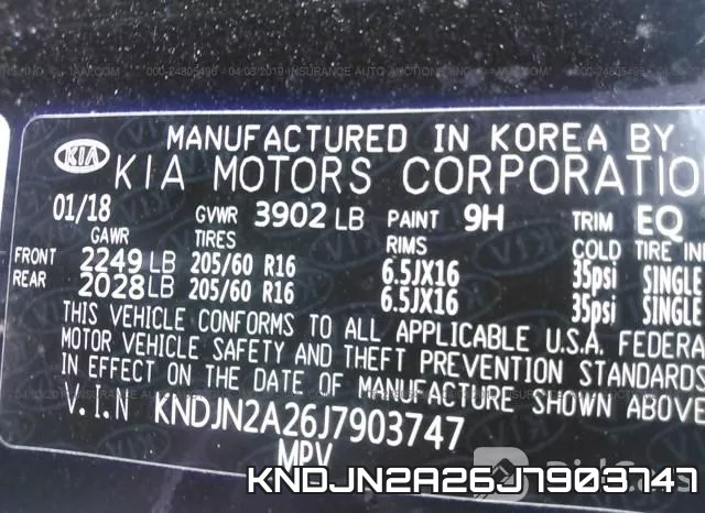 KNDJN2A26J7903747 фото 10