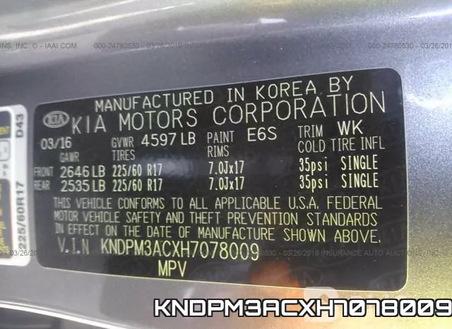 KNDPM3ACXH7078009 фото 10