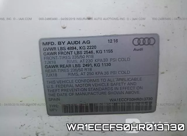 WA1ECCFS0HR013730 фото 10