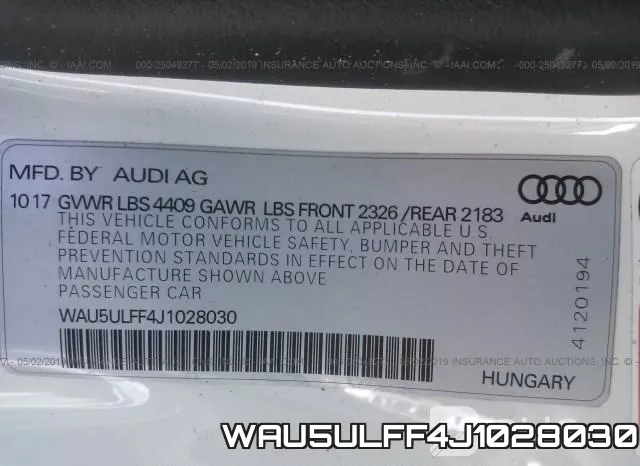 WAU5ULFF4J1028030 фото 10